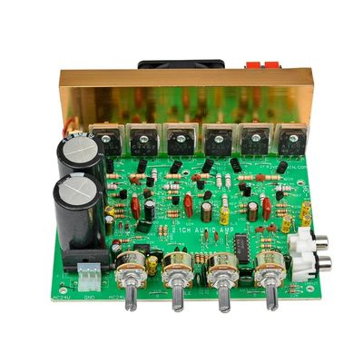 Tabla de amplificador de subwoofer de alta potencia de 240W con doble entrada AC18-24V y salida máxima de 3 * 80W para cine en casa