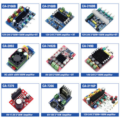Tarjeta de audio digital de alta potencia XY-P15W con rango de voltaje de 12V/24V y sonido estéreo superbajo para módulo de audio del amplificador