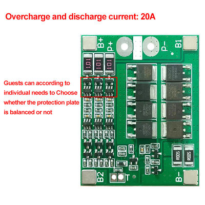 CA-3S-25A-B-T Li-Ion 18650 BMS PCM Batería de protección de la placa BMS PCM con equilibrio para Li-Ion Lipo Batería de paquete de células módulo DIY