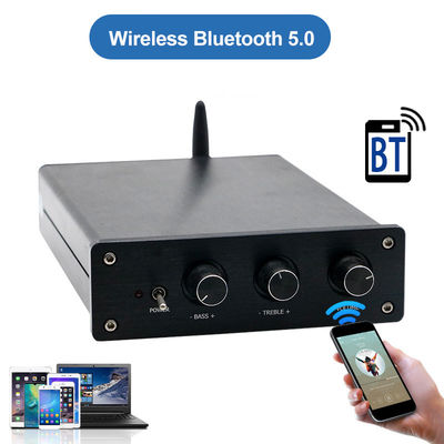 Amplificador de potencia de audio para el hogar de 100W * 2 + 200W con Bluetooth 5.0 y 2.1 canales Mini HiFi Stereo Clase D Amplificador digital
