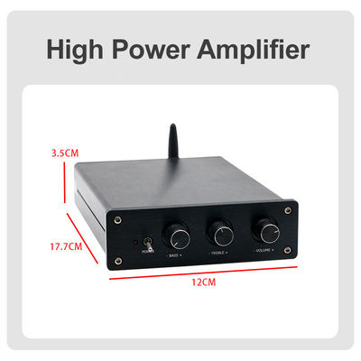 Amplificador de potencia de audio para el hogar de 100W * 2 + 200W con Bluetooth 5.0 y 2.1 canales Mini HiFi Stereo Clase D Amplificador digital