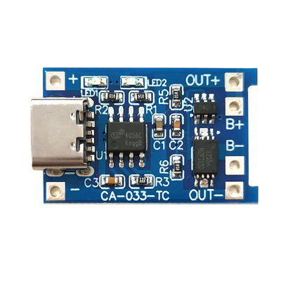 CA-033 Micro Type-C USB 5V Cargador con doble función 1A Modulo de carga de baterías de litio de iones de litio 18650 TP4056 ICs Producto