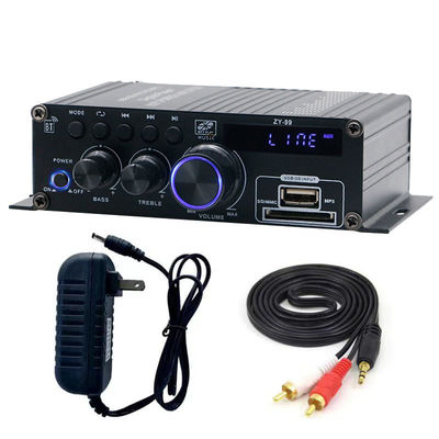 Amplificador de potencia de doble canal de 120W con ecualizador para audio estéreo HiFi