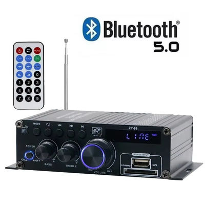 Amplificador de potencia de doble canal de 120W con ecualizador para audio estéreo HiFi