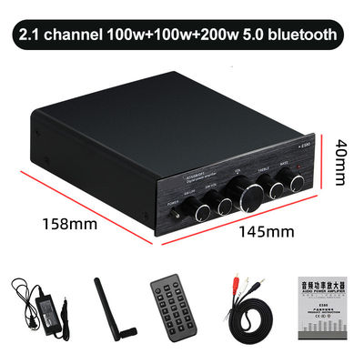 Amplificador de potencia HIFI de Audio Digital Bluetooth inalámbrico de potencia de salida de 2,1 canales y 100W para Audio doméstico