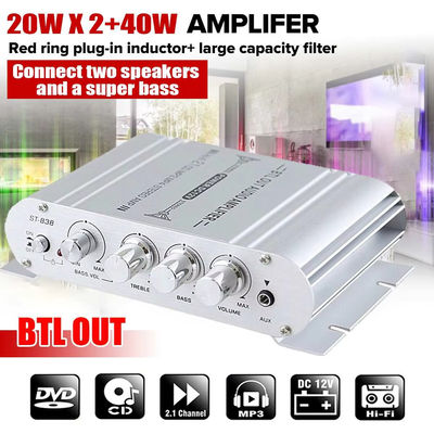 Placa amplificadora de 2,1 canales y 12V con potencia de salida 80WX2+80W para audio digital Hi-Fi doméstico