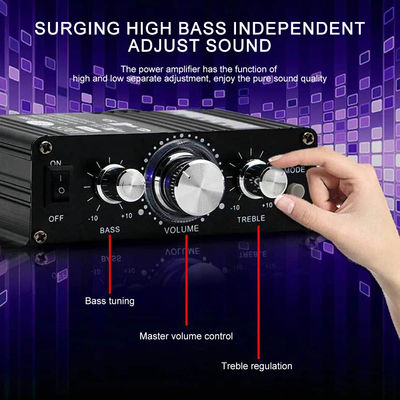 AK-270 12V Amplificador de audio Bluetooth de pequeña potencia con salida de 2.0 canales HIFI Mini Amplificador de potencia para sistema de sonido de cine en casa