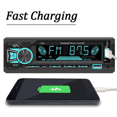 Universal 60Wx4 Radio de coches estéreo con reproductor MP3 FM receptor y entrada AUX USB / SD