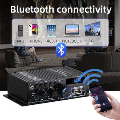 AK-380 2.0 Canal Bluetooth v5.0 Amplificador de audio con potencia de salida de 100-300W para cine en casa