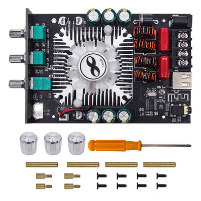 ZK-1602T 2*160W 2.0 Canal Clase d Junta de amplificador de audio estéreo Bajo AMP TDA7498E BT 5.0 Junta de amplificador de subwoofer ZK-1602T