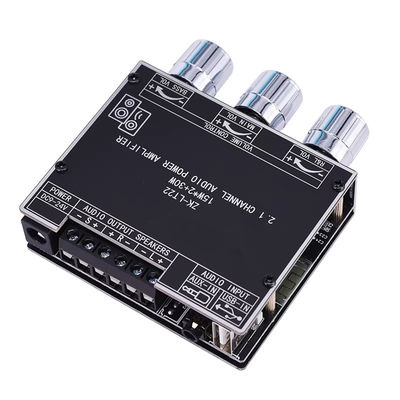 ZK-LT22 LT23 Modulo de amplificador de potencia del receptor de audio 2.1 canal Subwoofer Ajuste de bajo alto Clase D 12V TWS para el hogar