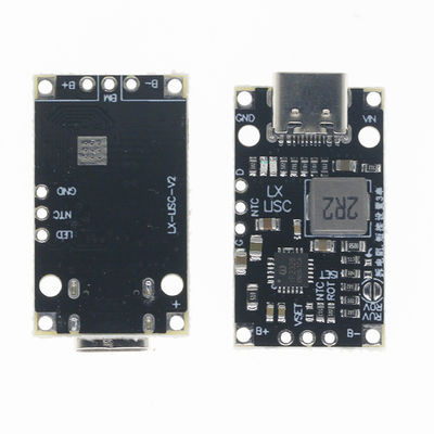 Tipo-C USB 2/3S BMS 15W 8.4V 12.6V 1.5A Batería de litio Modulo de carga de refuerzo con soporte equilibrado Carga rápida con indicador