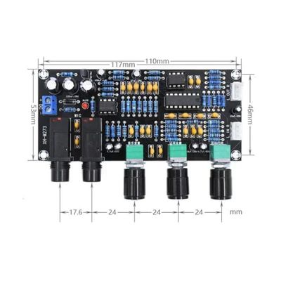 XH-M273 PT2399 Digital Preamplifier Board 12-24V DC con frecuencia estéreo para el control de micrófonos de Karaoke
