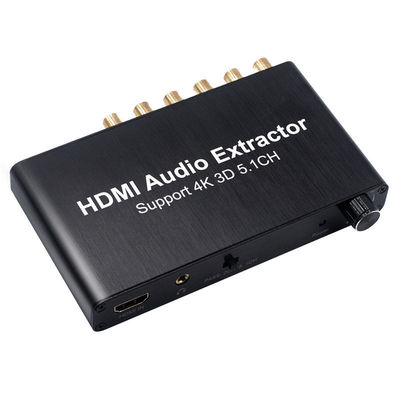 HDMI a 3.5mm RCA Convertidor de audio analógico Extractor Decodificador Amplificador para PS4 DVD 5.1 Canal Divididor de sonido Molde privado