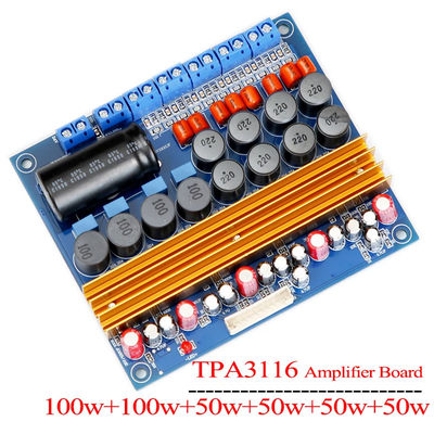 TPA3116D 5.1 Canal de la Clase D Digital Amplificador de la Junta 100W + 100W + 4 * 50W para altavoces de gran potencia