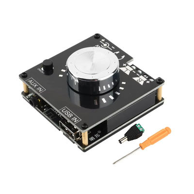 BT 5.0 Tabla de amplificador de potencia digital 100W*2 Stereo Mini DIY Modulo de audio con soporte de entrada U Disk y AUX