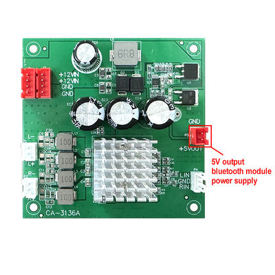 Modulo de amplificador de audio digital CA-3136A con salida 2*50W, entrada 8-24V y salida 5V