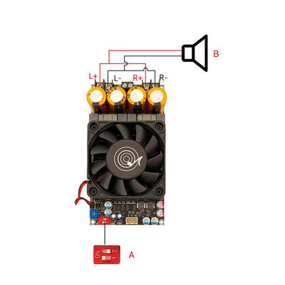 Placa amplificadora estéreo Creatall zk-3002 de 300W, 2.0 canales