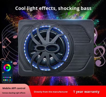Subwoofer de automóvil activo de alta potencia de 10 pulgadas de 800W de 3 vías de diseño de araña ultra delgado de audio modelo de control de APP luz de color