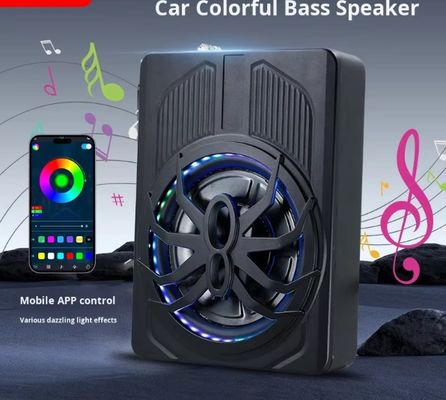 Subwoofer de automóvil activo de alta potencia de 10 pulgadas de 800W de 3 vías de diseño de araña ultra delgado de audio modelo de control de APP luz de color