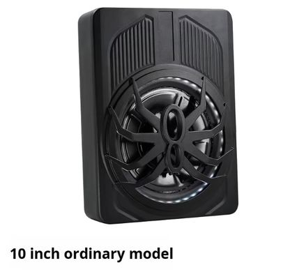 Subwoofer de automóvil activo de alta potencia de 10 pulgadas de 800W de 3 vías de diseño de araña ultra delgado de audio modelo de control de APP luz de color