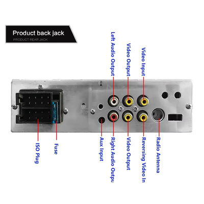 Estéreo de coche portátil de 4.1 pulgadas con doble USB, pantalla táctil HD para reproductor MP5 Bluetooth, luces coloridas, autorradio, radio de coche CD para DVD VCD