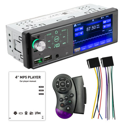 Estéreo de coche portátil de 4.1 pulgadas con doble USB, pantalla táctil HD para reproductor MP5 Bluetooth, luces coloridas, autorradio, radio de coche CD para DVD VCD