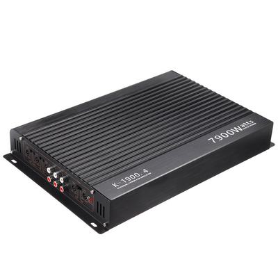 Venta Directa de Amplificador de Audio para Automóvil de Nuevo Modelo 1900.4 de Alta Potencia 12V Aleación de Aluminio para Coche de Cuatro Vías y 4 Canales con Crossovers
