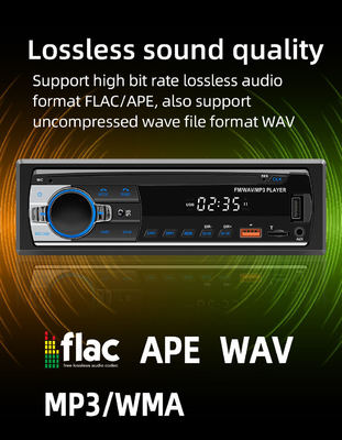 Creatall Universal Car Stereo USB / SD AUX & FM Receptor con AI Audio Receptor de plástico de carga USB y amplificadores