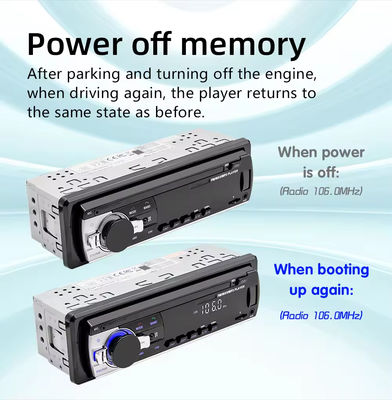 Creatall Universal Car Stereo USB / SD AUX & FM Receptor con AI Audio Receptor de plástico de carga USB y amplificadores