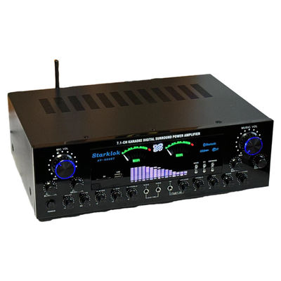 AV-888BT 2800W Amplificador de potencia de doble anillo de Karaoke para el hogar Nuevo modelo 7.1 Zona de canal de afinación Construcción de metal de alta potencia
