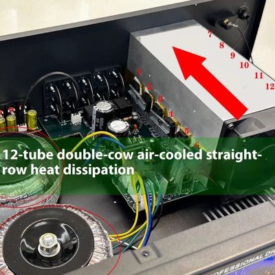 Amplificador de karaoke para cine en casa AV-888 de 7.1 canales y 2000W de alta potencia, altavoz de doble bucle y 12 tubos, fabricado en metal duradero