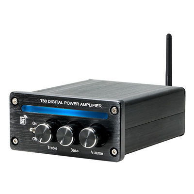 Amplificador lineal de alta potencia 2.0 canales 2*100W BT 5.0 con luz RGB, agudos y graves ajustables, nuevo mini HiFi estéreo digital para el hogar