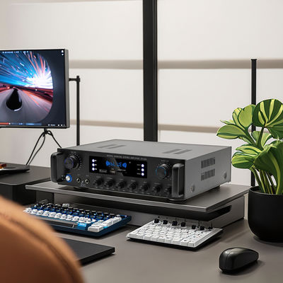 AV-628 Profesional 2.1 Canal 600W Amplificador de subwoofer coaxial para el hogar Modelo de alta potencia BT Receptor de fibra óptica transfronterizo