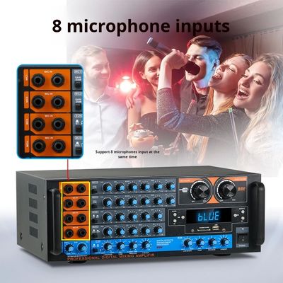 ZX-12B 4.0 Canal 800W Amplificador de audio HiFi Venta caliente de alta potencia BT Inalámbrico de audio para el hogar Amplificador de receptor digital grande