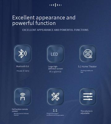 A600Y Activo Amplificador de potencia de cine en el hogar 5.1 Multi-canal 5 * 50W + 100W Ajuste independiente Control remoto BT 5.3 Subwoofer