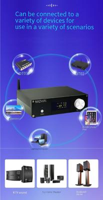 A600Y Activo Amplificador de potencia de cine en el hogar 5.1 Multi-canal 5 * 50W + 100W Ajuste independiente Control remoto BT 5.3 Subwoofer