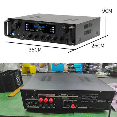 AV-628 Amplificador Profesional de Subwoofer Coaxial para el Hogar de 5.1 Canales y 600W, Modelo de Alta Potencia, Receptor Bluetooth y Fibra Óptica, Transfronterizo