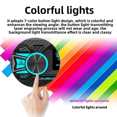 Reproductor MP3 para Coche Universal Creatall Pantalla Grande Radio Manos Libres AM Conexión USB Transmisor FM Amplificador de Calidad de Sonido Sin Pérdidas