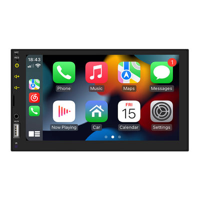7 pulgadas de coche para MP5 reproductor con para BT Wireless HD cámara de vista trasera CarPlay Android Radio de salpicadero automático radio de salpicadero con cable