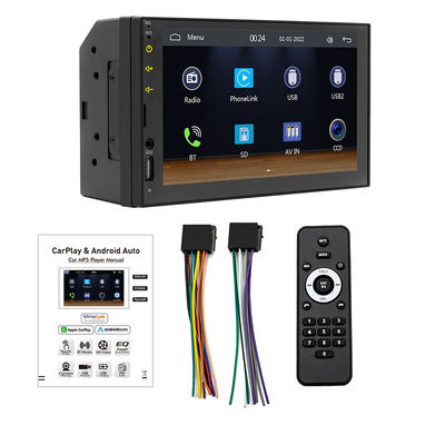 7 pulgadas de coche para MP5 reproductor con para BT Wireless HD cámara de vista trasera CarPlay Android Radio de salpicadero automático radio de salpicadero con cable
