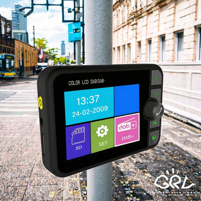 2.4 pulgadas LCD a color DAB/DAB+ Receptor de radio BT Inalámbrico Compatible MP3 Player FM Car Digital Signal Broadcasting por 1 año