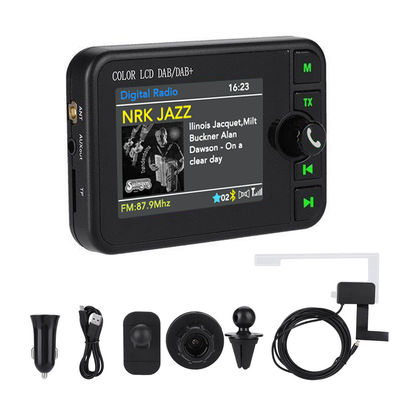 2.4 pulgadas LCD a color DAB/DAB+ Receptor de radio BT Inalámbrico Compatible MP3 Player FM Car Digital Signal Broadcasting por 1 año