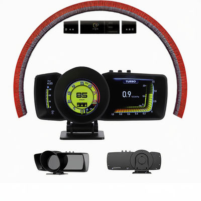 Medidor inteligente con pantalla de velocidad GPS OBD2 2023 con pantalla frontal (HUD) y múltiples interfaces para electrónica automotriz