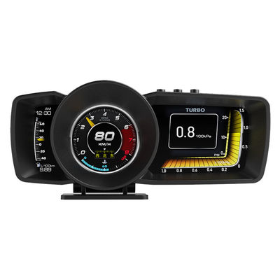 Medidor inteligente con pantalla de velocidad GPS OBD2 2023 con pantalla frontal (HUD) y múltiples interfaces para electrónica automotriz