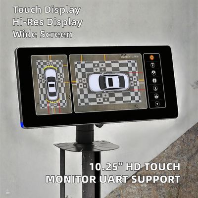 Monitor de pantalla ancha táctil IPS Full HD de 10,25 pulgadas compatible con protocolo UART/RS232 para Bird View MDVR Black Box 1 año