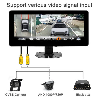 Monitor de pantalla ancha táctil IPS Full HD de 10,25 pulgadas compatible con protocolo UART/RS232 para Bird View MDVR Black Box 1 año