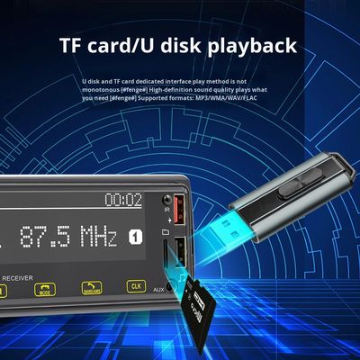 Creatall Liquidación Especial Reproductor MP3 para Coche con Pantalla Táctil 2.5D, Interfaz USB Inalámbrica BT, Cargador y Radio Digital DAB