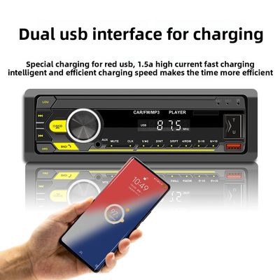Reproductor MP3 para coche inalámbrico BT inteligente Creatall Ai con conexión USB y posicionamiento de radio. Cargador de coche con música sin pérdidas incluido.