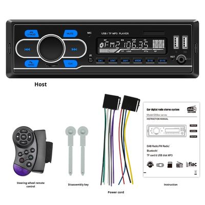 Creatall Reproductor MP3 para Coche de un Cilindro de 12V Música sin Pérdida para Bluetooth USB Lector de Tarjetas DAB Radio Cargador de Coche Liquidación Especial